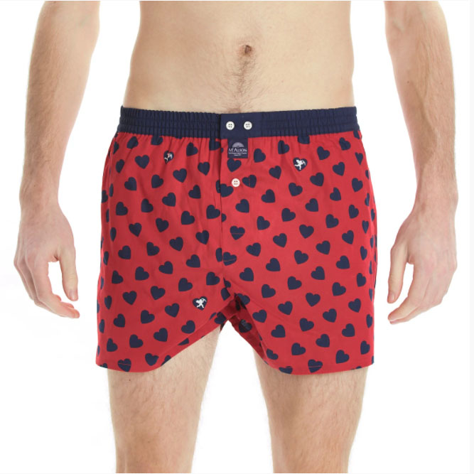 Brief Heart Navy/Red M0314