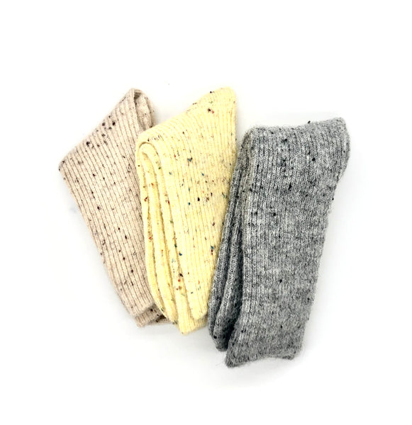 Curiouser Collection Thermal Ribbed Wool Socks