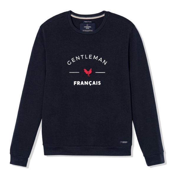 Sweat Broderie "gentleman Français&quot