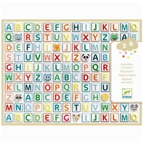 Djeco  Puffy Stickers Alphabet