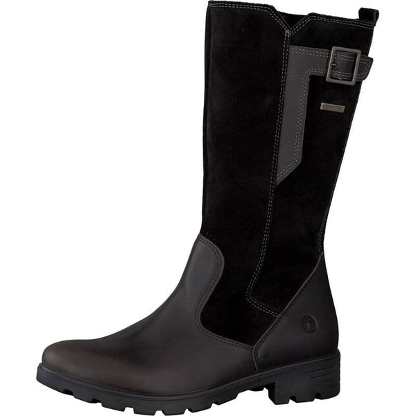 Ricosta Barefoot Sophie Waterproof Leather Boots (black)