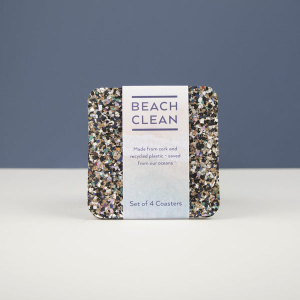 Beach Clean Square Coaster Set