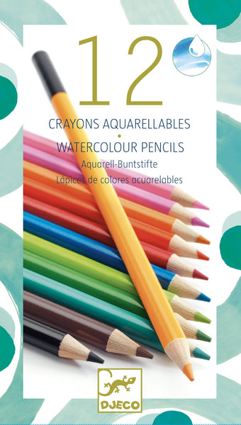 Djeco  12 Watercolour Pencils