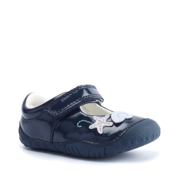 Start-rite Little Shells Leather Shoes (navy)