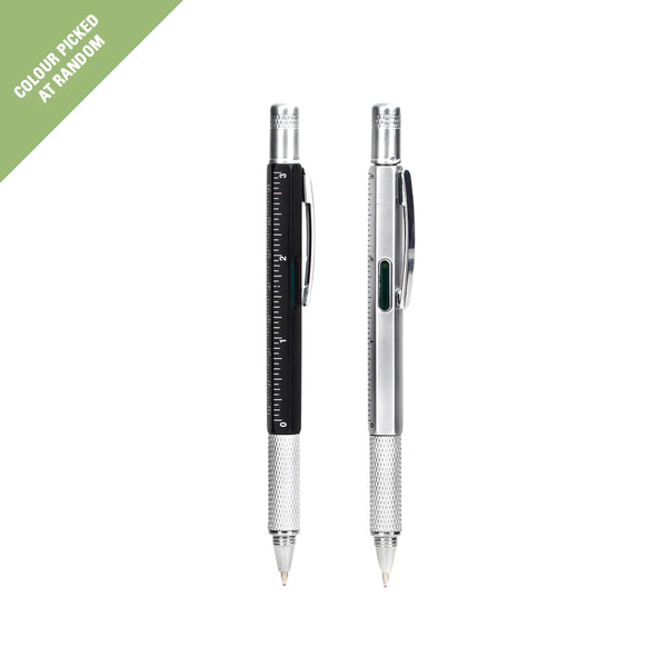 Kikkerland Design Pen Multi Tool - Black/silver