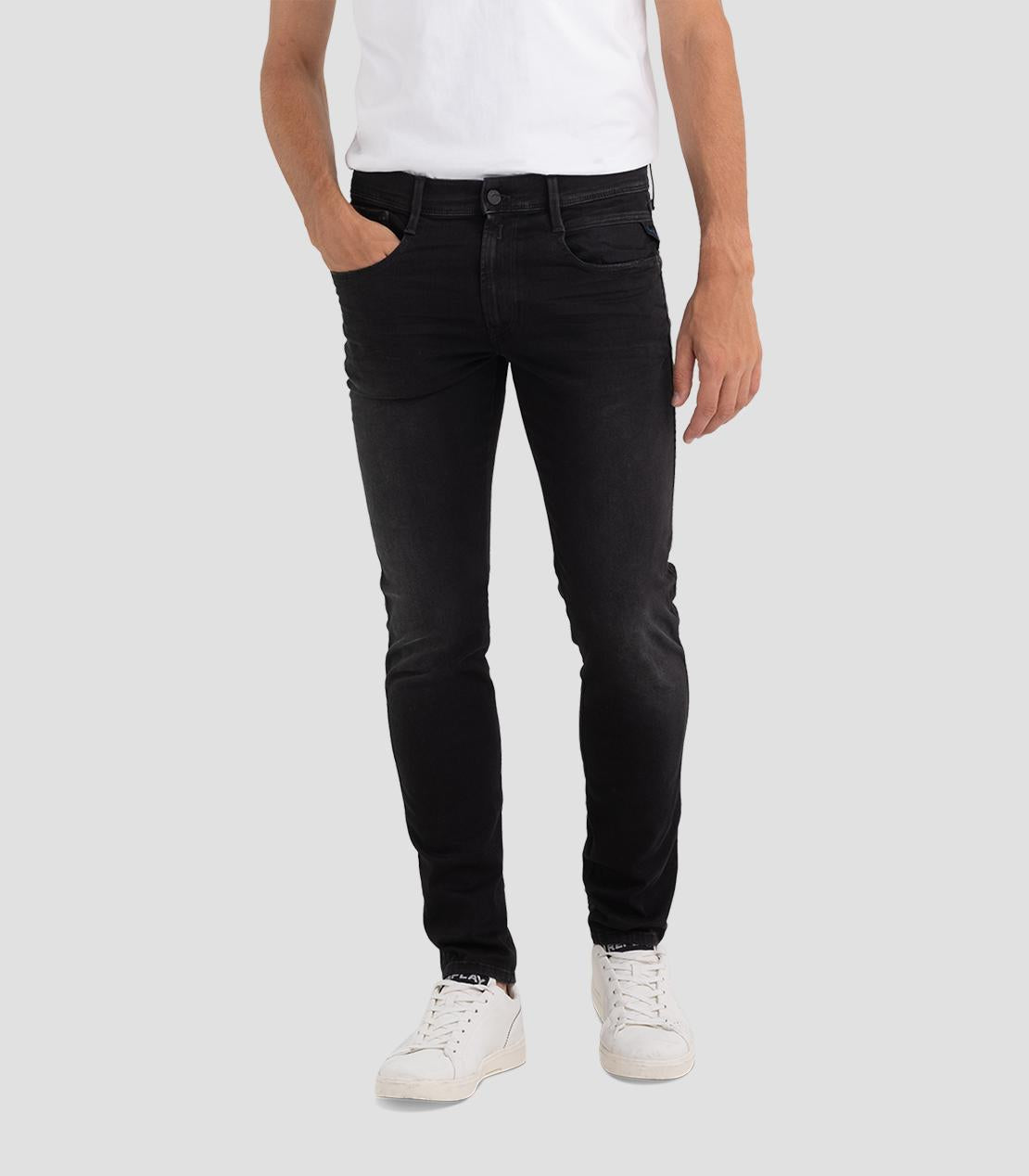 Ocean Blue Hyperflex X-l.i.t.e Re-used Jeans - Black