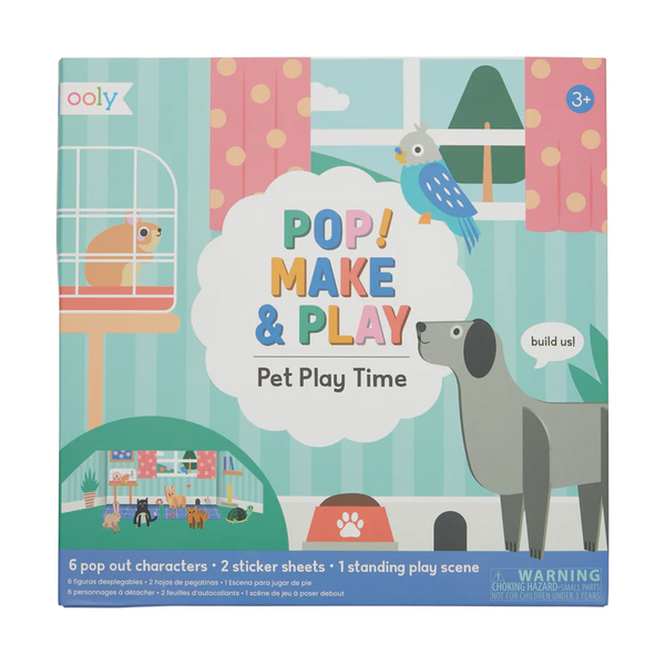 Ooly Pop! Make And Play Activity Scene - Pet Play Time