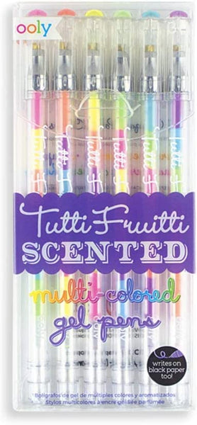 Ooly , Tutti Frutti Gel Pens, Fruity Scented Pen - Set Of 6,