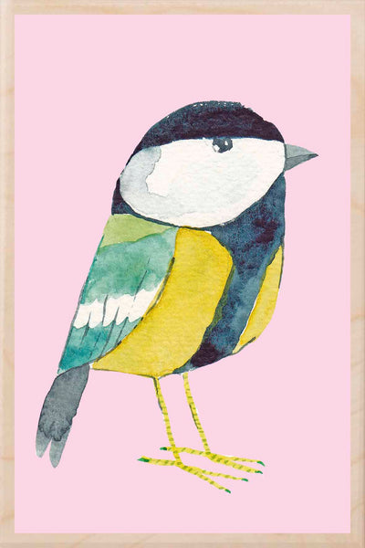 Wooden Postcard Matt Sewell Great Tit