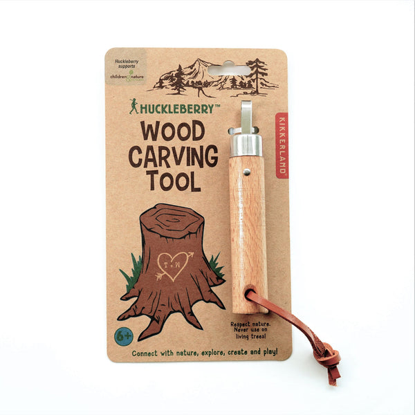 Kikkerland Design Huckleberry Wood Carving Tool