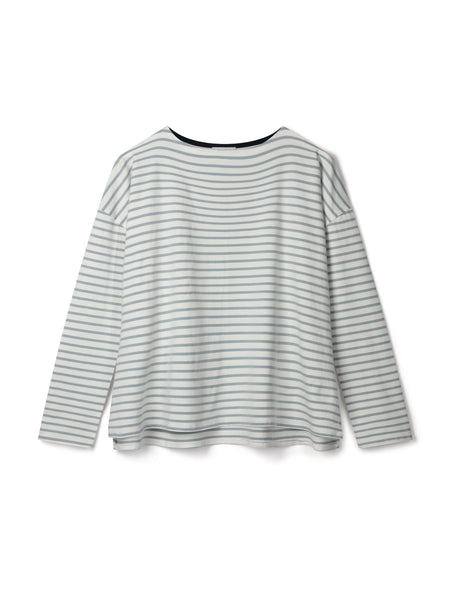 Bryony Stripe Top Ice Blue One Size