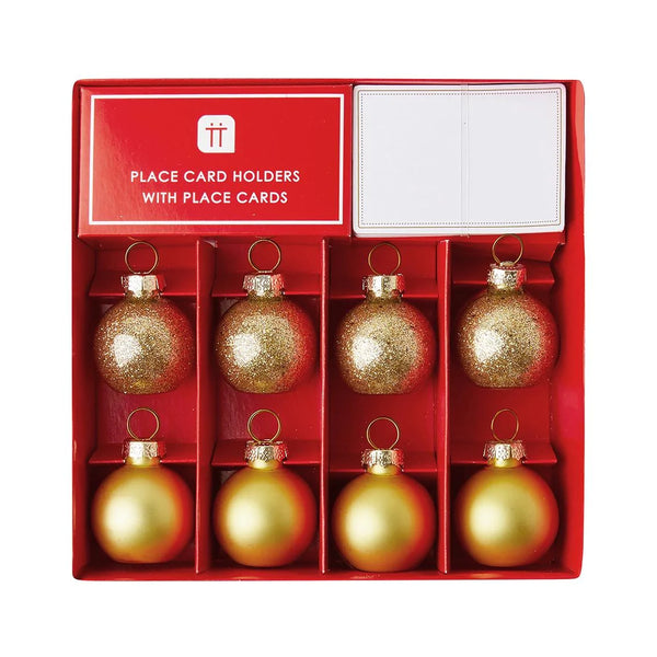 Tt Gold Bauble Place Card Holders