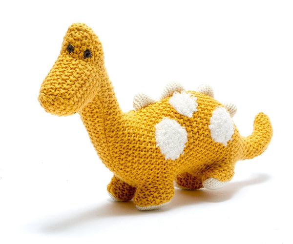 Best Years Small Knitted Diplodocus Mustard