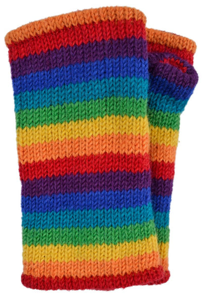 Kids Wristwarmer Rainbow Stripe