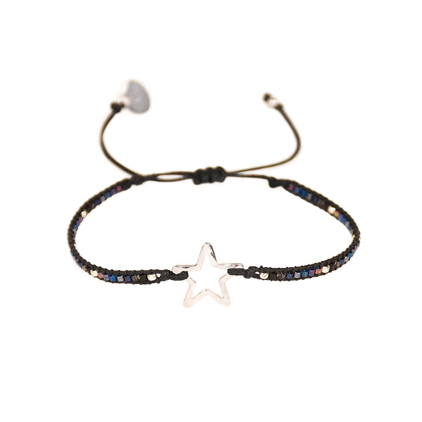 Melted Star Bracelet - Blue/silver