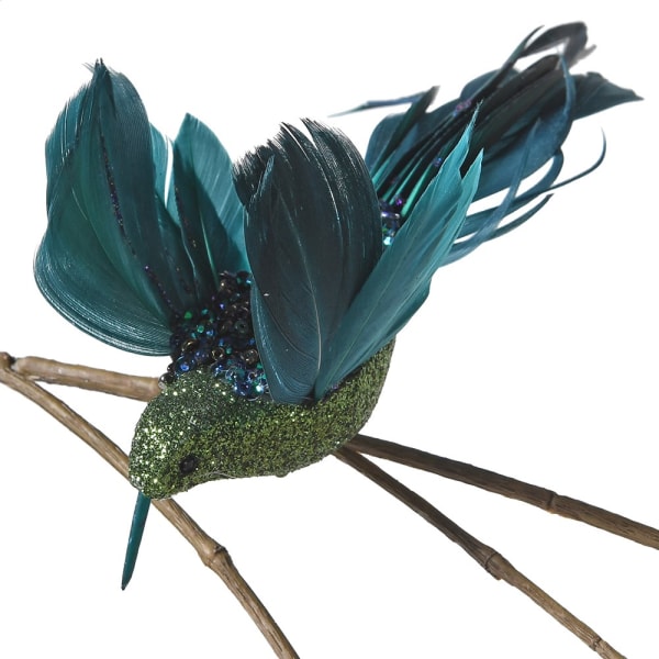 Or & Wonder Collection Teal Glitter Hummingbird Clip