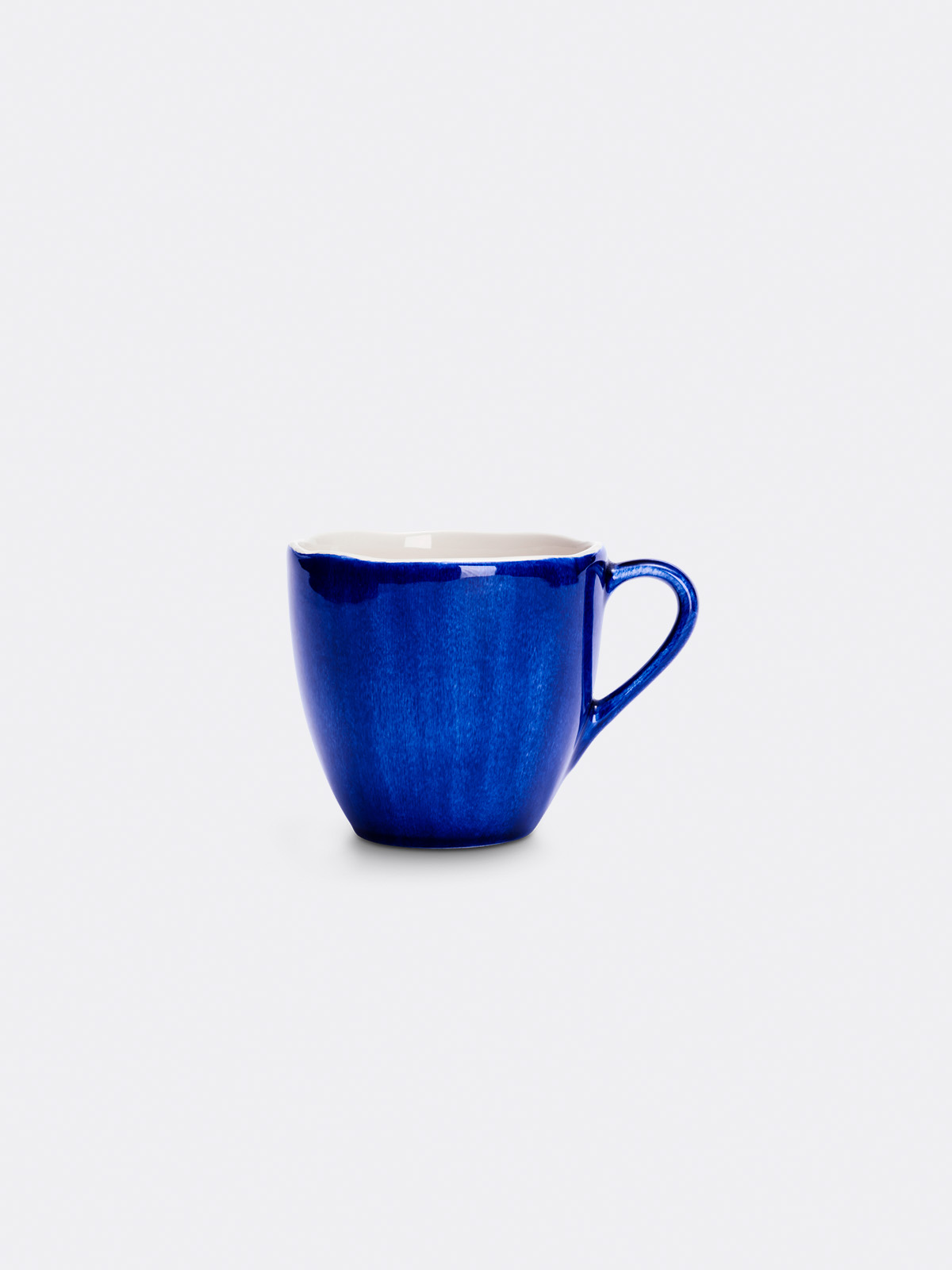 Mateus Ceramics Hand Painted Organic Ceramic Blue Mug