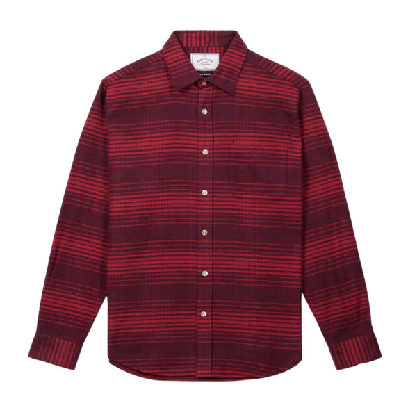  Portuguese Flannel Paralele Flannel Shirt - Red