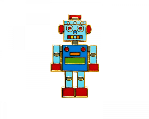 Enamel Pin Robot