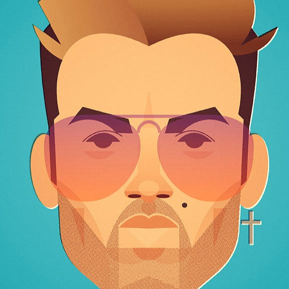Stanley Chow George Michael A4 Print