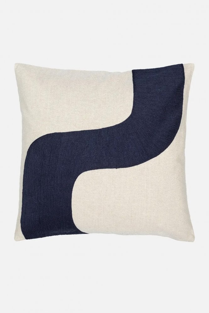 Marimekko Seireeni Blue And White Cushion Cover