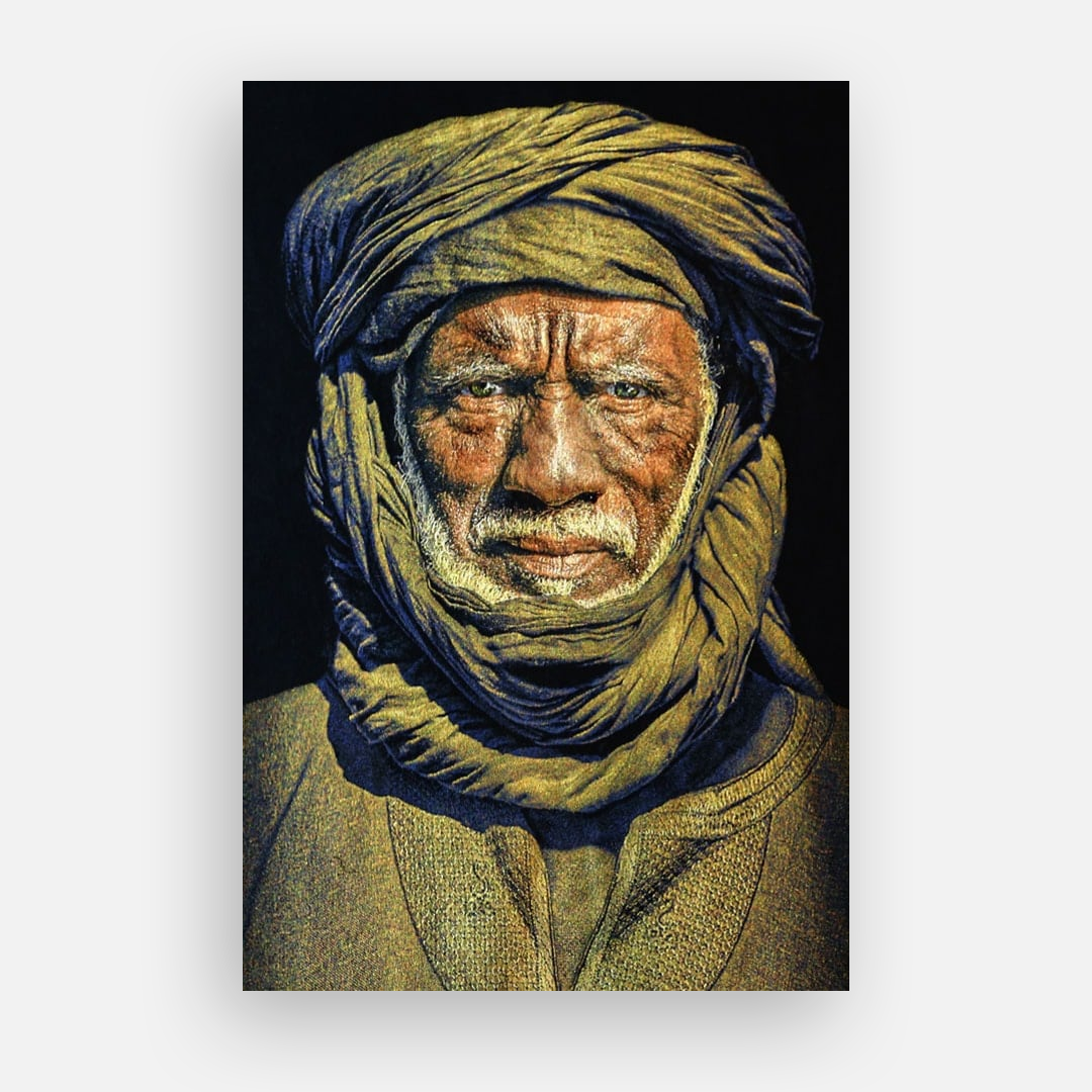 Thomas Albrecht Tapestry Wall Art Tuareg Man – Black