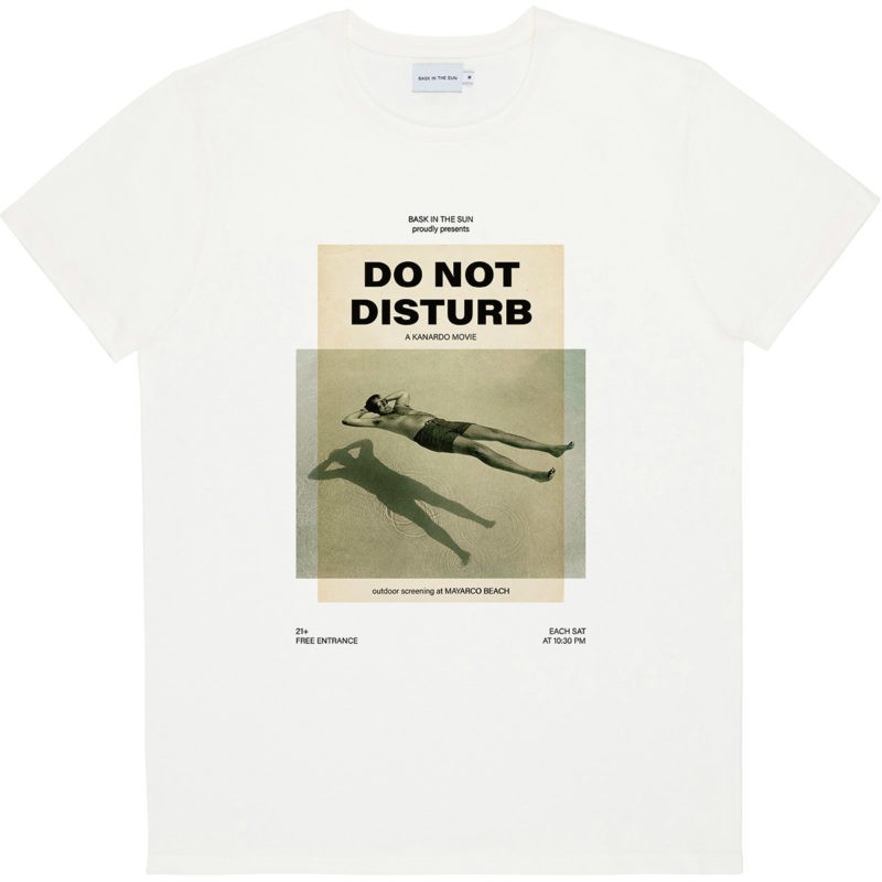 Bask in the sun T-shirt Blanc Disturb