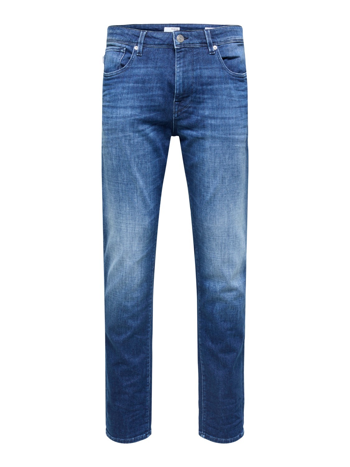 Selected Homme Jeans Slim Fit Bleu Délavé