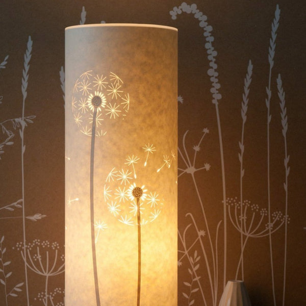 Hannah Nunn Dandelion Clocks Lamp - Tall Cylindrical
