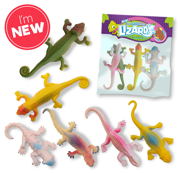 Tobar Colour Changing Lizards - Pack of 4
