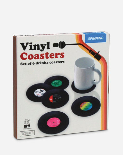Lark London Retro Vinyl Coasters