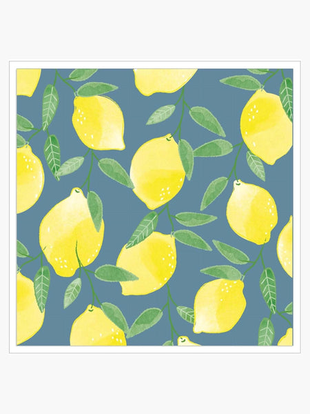 Lemon Napkins - Blue