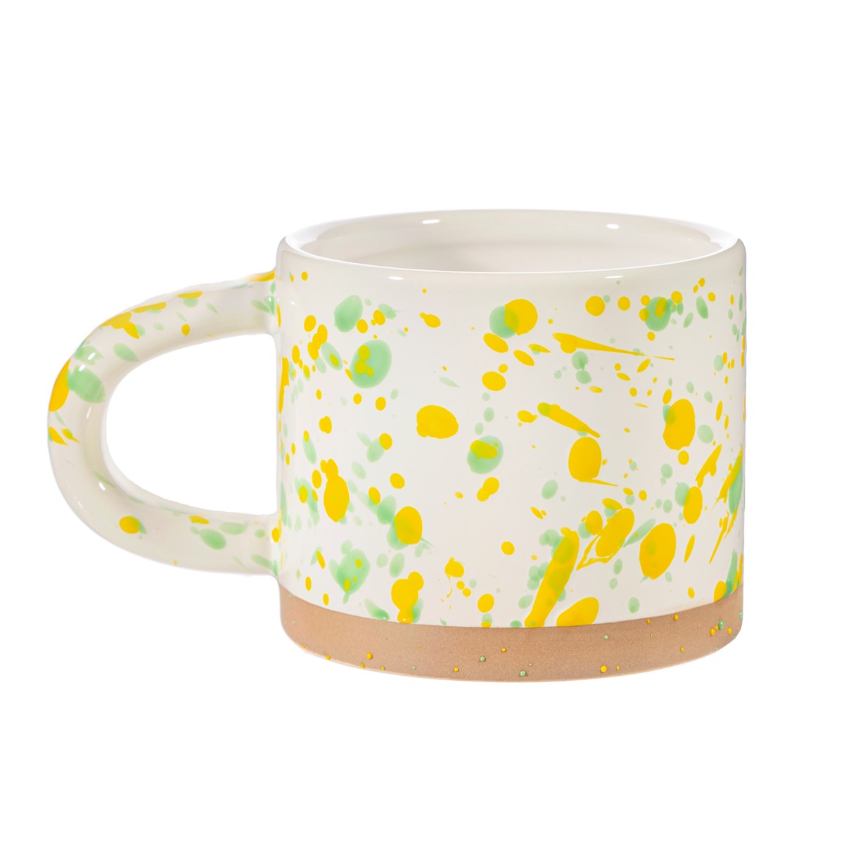 Yellow and Green Splatter Mug