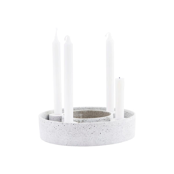 House Doctor Cement Grey Candle Ring
