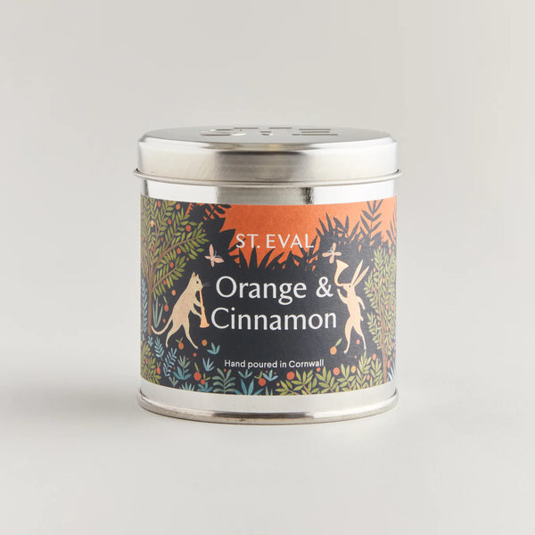 St Eval Candle Company - Orange & Cinnamon Scented Christmas Tin Candle
