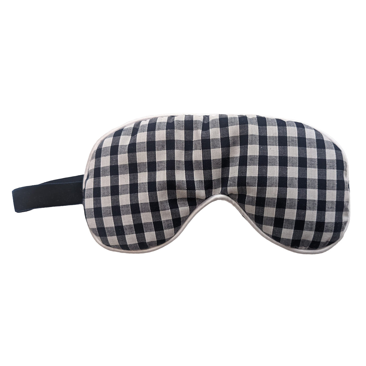 Catherine Colebrook Navy Gingham Eye Mask