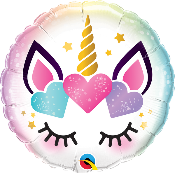 thepartyville 18" Unicorn Eyelashes Foil Balloon