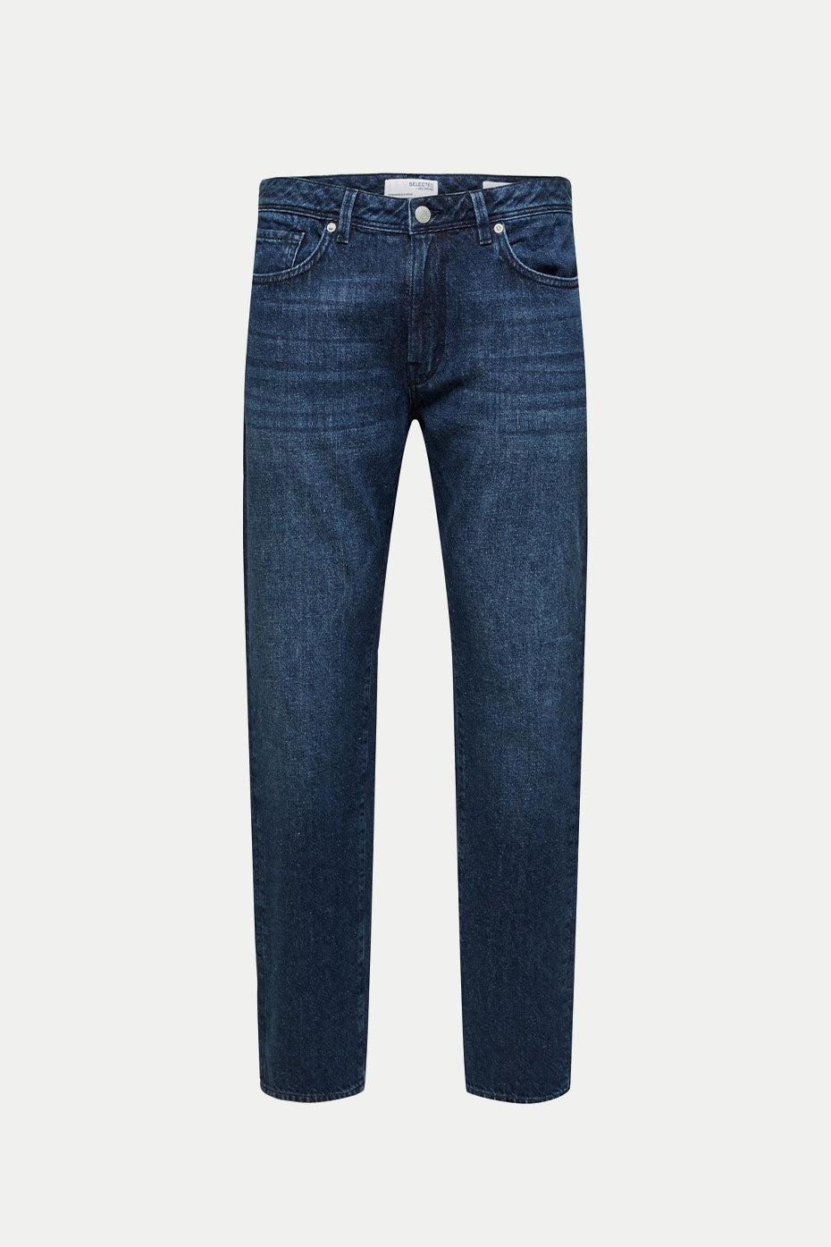 Medium Blue Denim Straight Scot Hemp Jeans