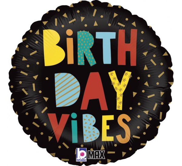 thepartyville 18in Birthday Vibes Foil Balloon