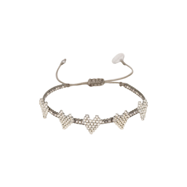 Multi Heart Bracelet Silver