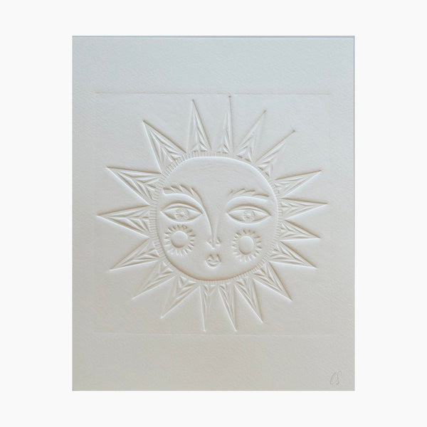 First & Last Sun Embossed Print