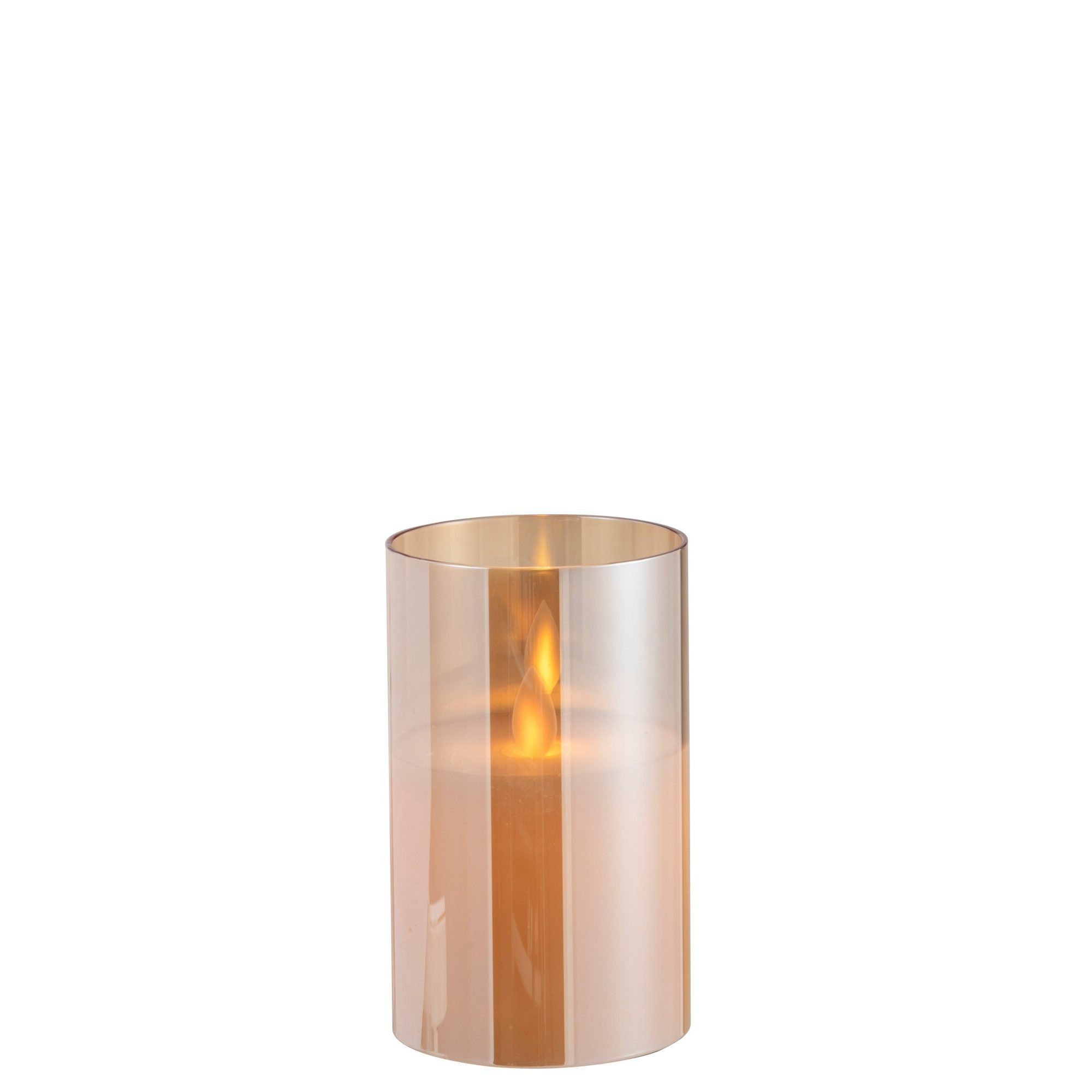 Small Amber Glass LED Lamp