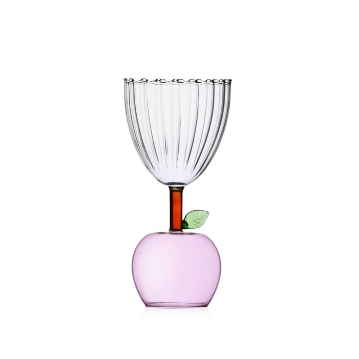 Apple Stemmed Glass