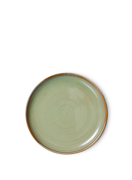 HK Living Chef Ceramics Side Plate In Moss Green