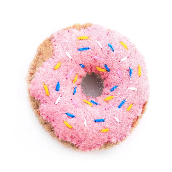 Strawberry Donut Cat Toy By