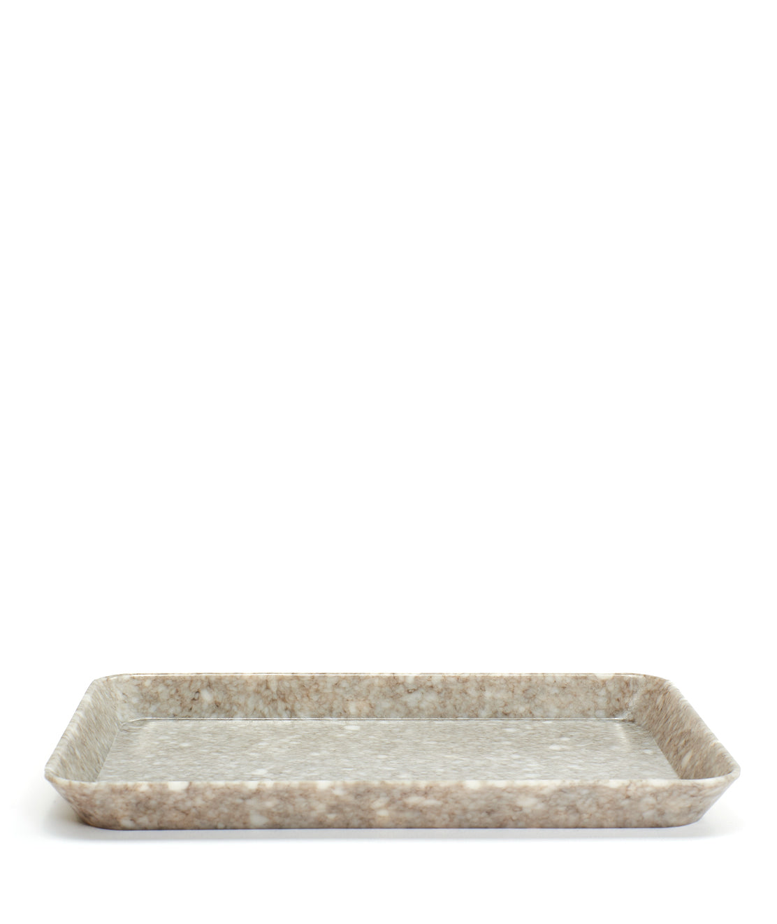 One Size Grey Marbled Desk Tray