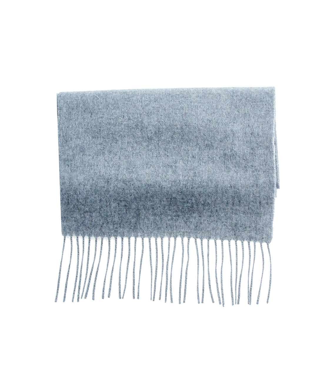 One Size Grey Solid Cashmere Scarf