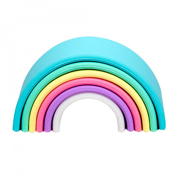 Dena Rainbow Silicone Play Set 6 Piece Pastel