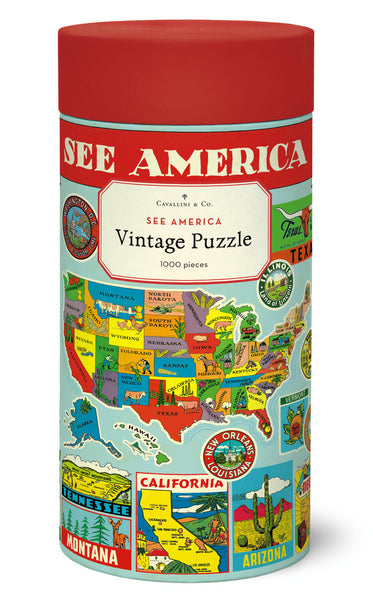 Vintage Jigsaw See America