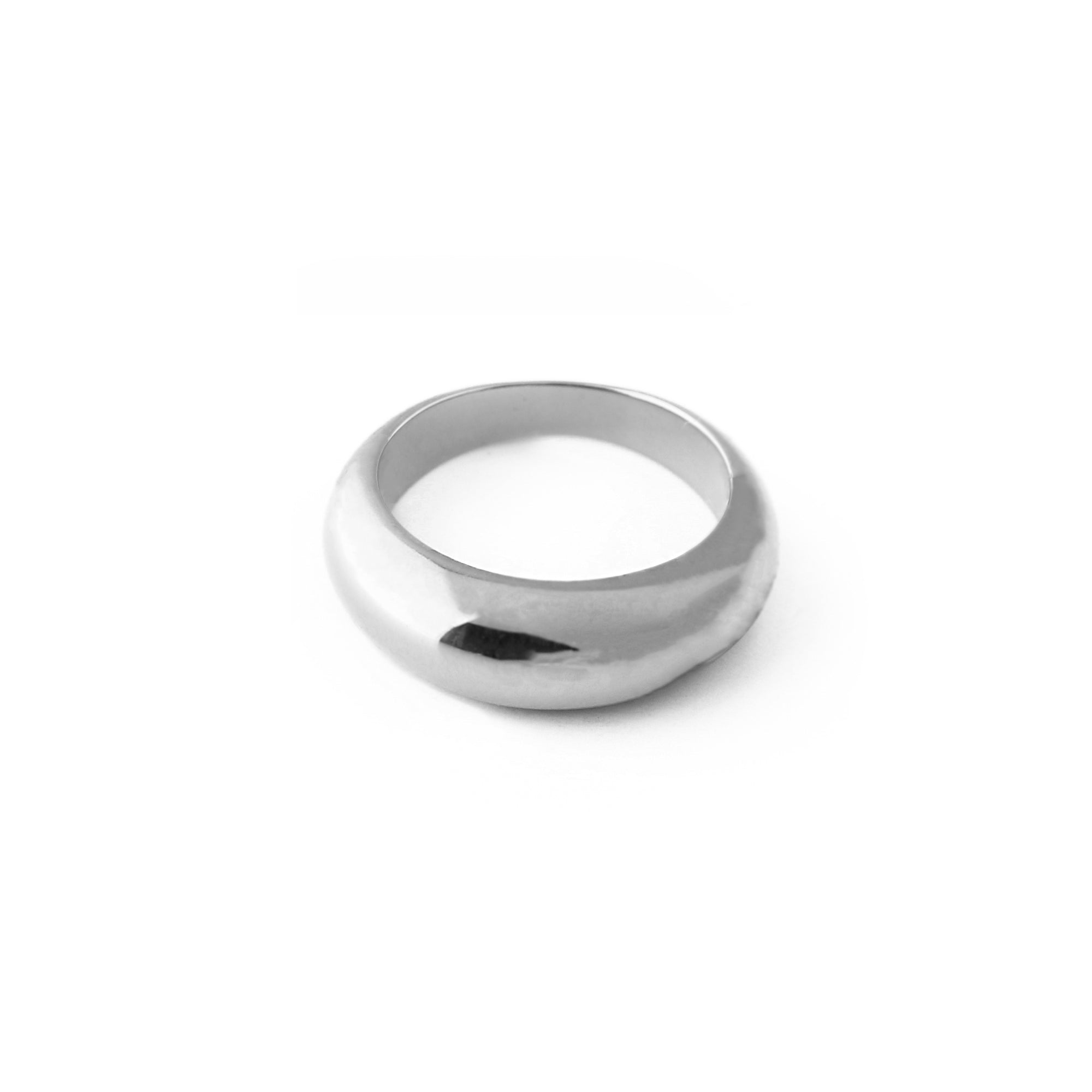 Slim Domed Ring - Silver